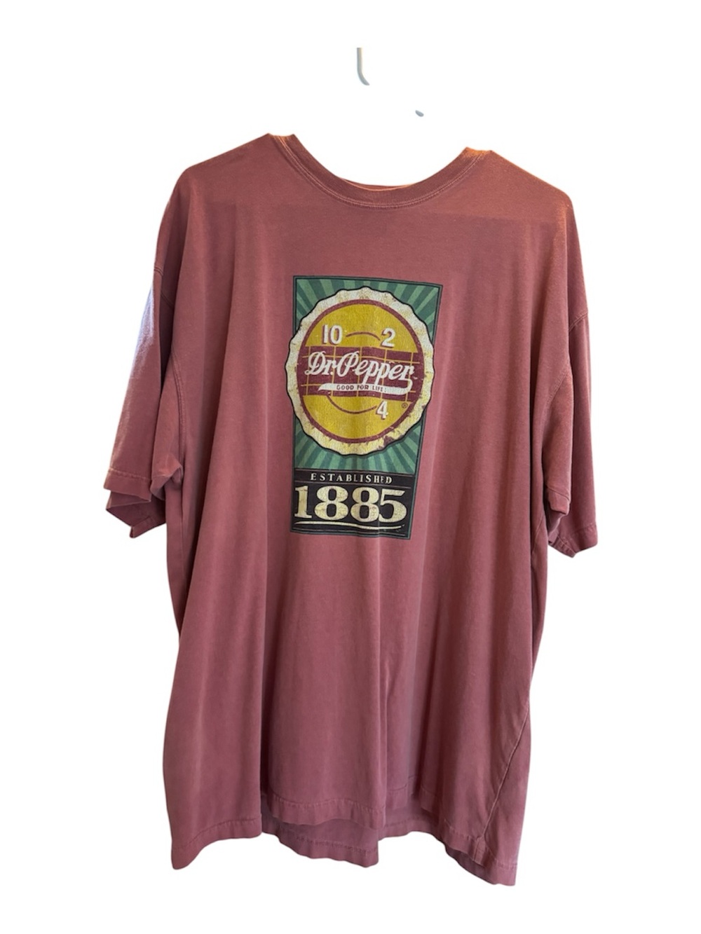 Men's Short-Sleeve Graphic T-Shirt in Faded Rust Dr Pepper